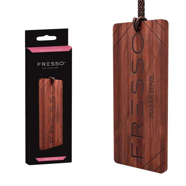Fresso Sugar Love Car Perfume - Wooden Hanger