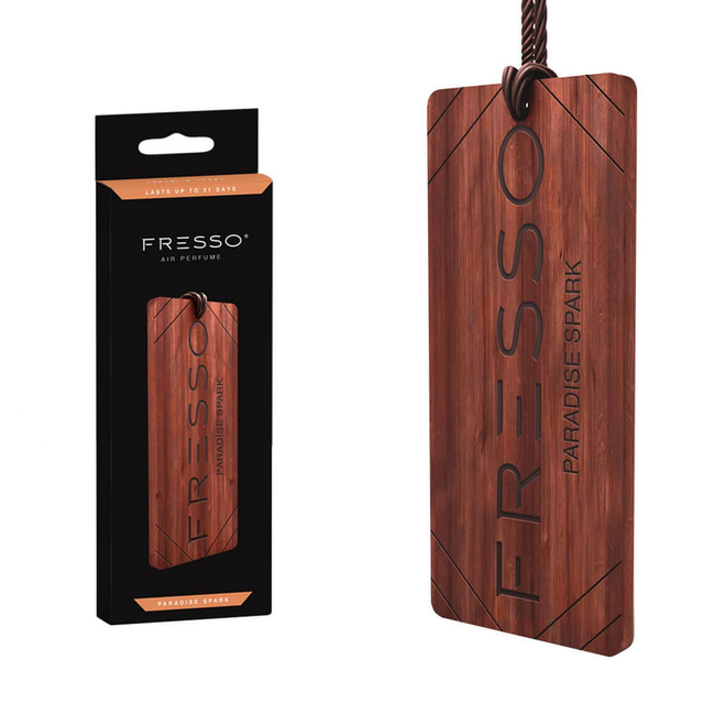 Fresso Paradise Spark Car Perfume - Wooden Hanger